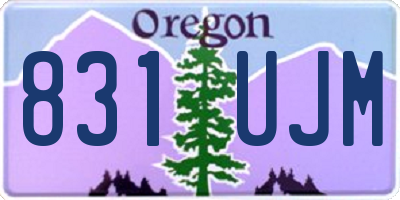 OR license plate 831UJM