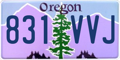 OR license plate 831VVJ