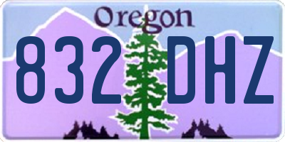 OR license plate 832DHZ