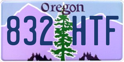 OR license plate 832HTF