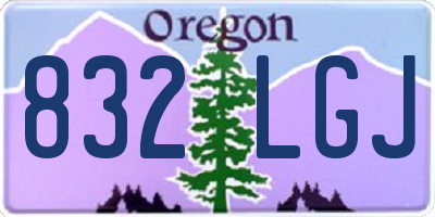 OR license plate 832LGJ
