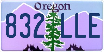 OR license plate 832LLE