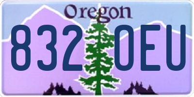 OR license plate 832OEU