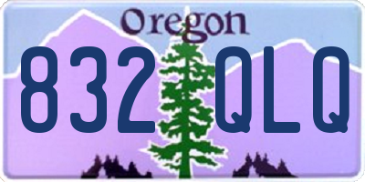 OR license plate 832QLQ