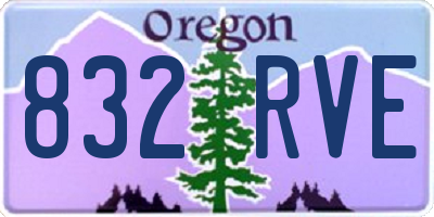 OR license plate 832RVE