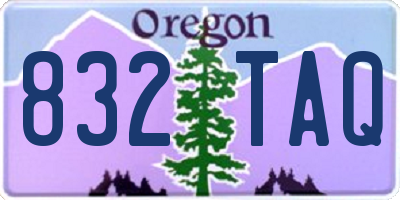OR license plate 832TAQ