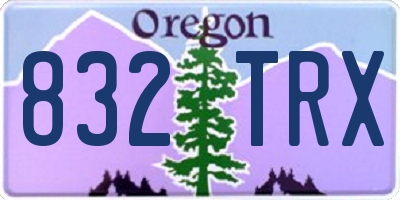 OR license plate 832TRX