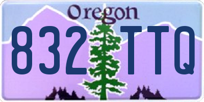 OR license plate 832TTQ