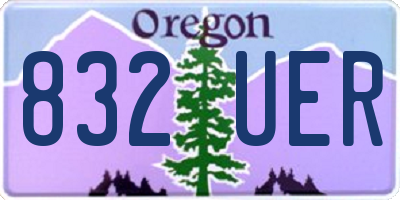 OR license plate 832UER