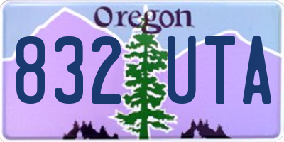 OR license plate 832UTA