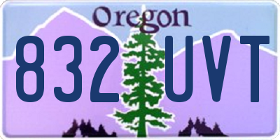 OR license plate 832UVT