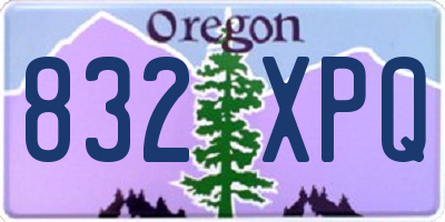 OR license plate 832XPQ