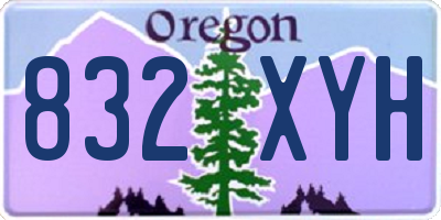 OR license plate 832XYH