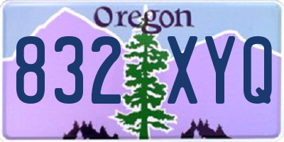OR license plate 832XYQ