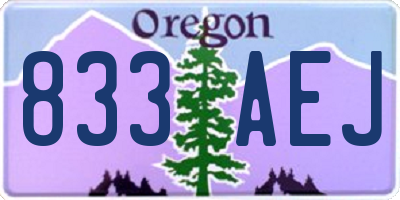 OR license plate 833AEJ