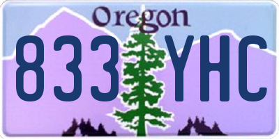 OR license plate 833YHC