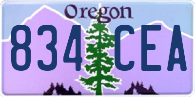 OR license plate 834CEA
