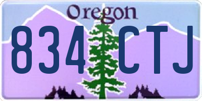 OR license plate 834CTJ