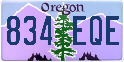 OR license plate 834EQE