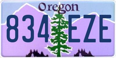 OR license plate 834EZE