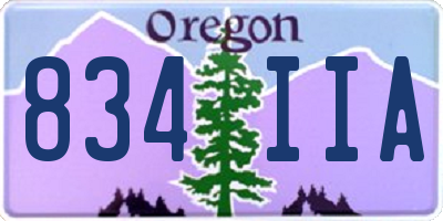 OR license plate 834IIA