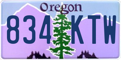 OR license plate 834KTW