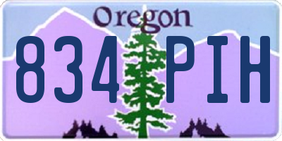 OR license plate 834PIH