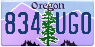 OR license plate 834UGO