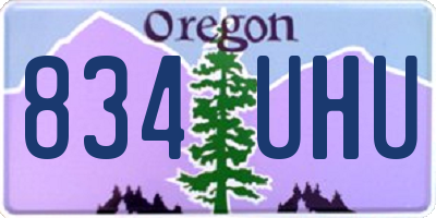 OR license plate 834UHU