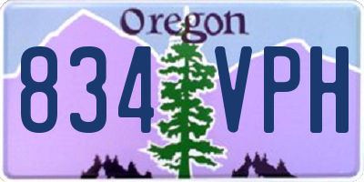 OR license plate 834VPH