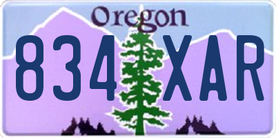 OR license plate 834XAR