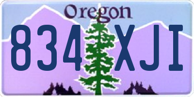 OR license plate 834XJI