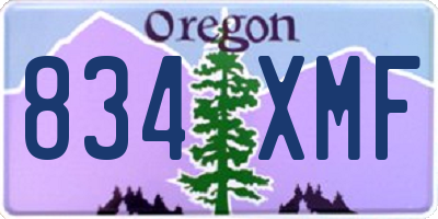 OR license plate 834XMF