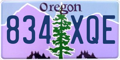 OR license plate 834XQE