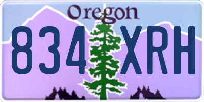 OR license plate 834XRH
