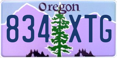 OR license plate 834XTG