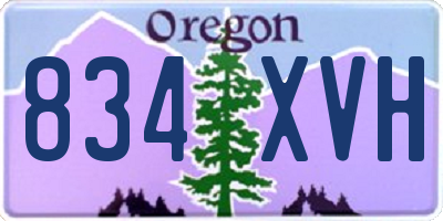 OR license plate 834XVH