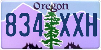 OR license plate 834XXH