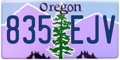 OR license plate 835EJV
