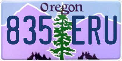OR license plate 835ERU