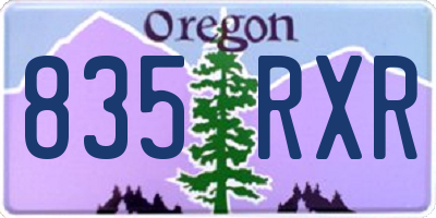 OR license plate 835RXR