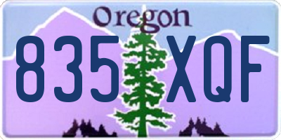 OR license plate 835XQF