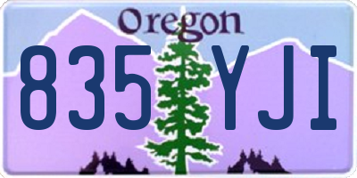 OR license plate 835YJI