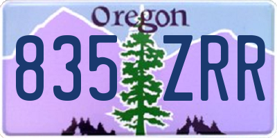 OR license plate 835ZRR