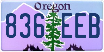 OR license plate 836EEB