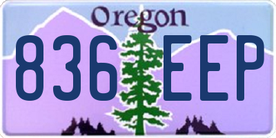OR license plate 836EEP
