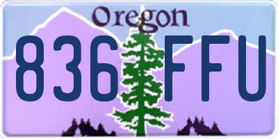 OR license plate 836FFU