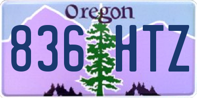 OR license plate 836HTZ