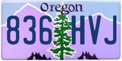OR license plate 836HVJ