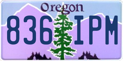 OR license plate 836IPM